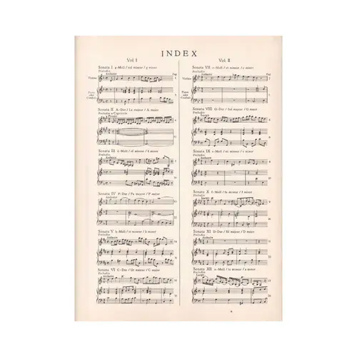 Zwolf sonaten op. 2 heft II RV 8 - violine und piano