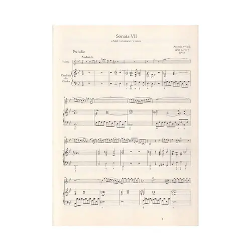 Zwolf sonaten op. 2 heft II RV 8 - violine und piano