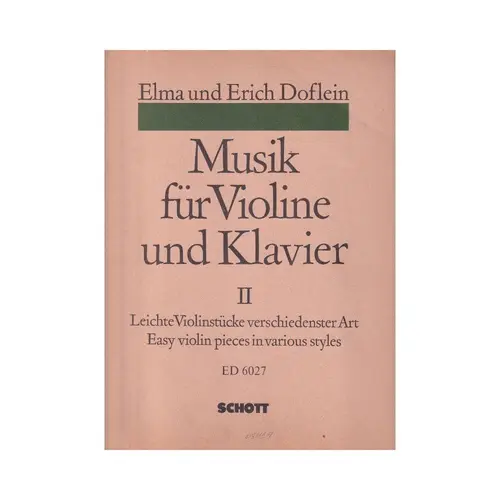 Musik fur violine und piano II