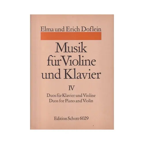 Musik fur violine und klavier IV