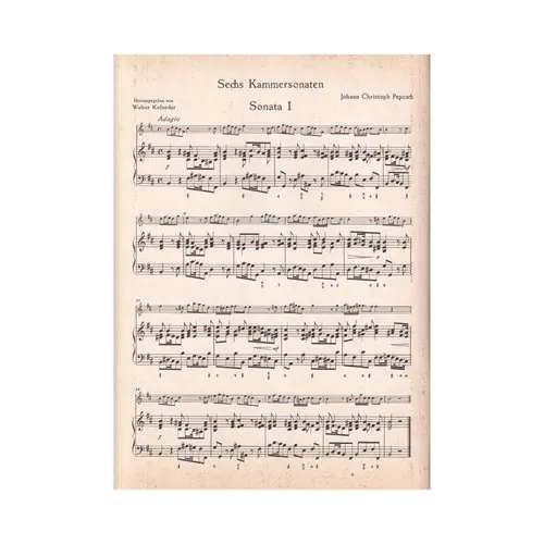 Sechs Kammersonaten fur violin und piano