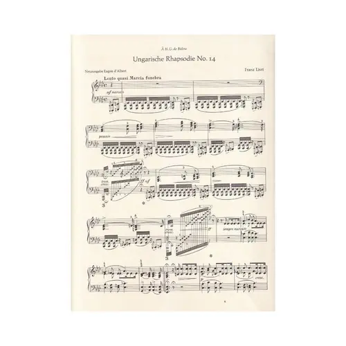 Ungarische Rhapsodie n. 14 - piano