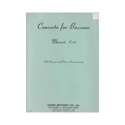 Concerto for bassoon KV 191 end piano