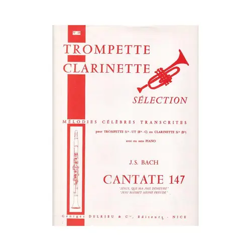 Cantate 147 pour trompete ou clarinette