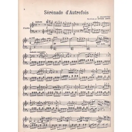 Serenade D`Autrefois  - Ar. E. Abbog  (Edição Antiga)