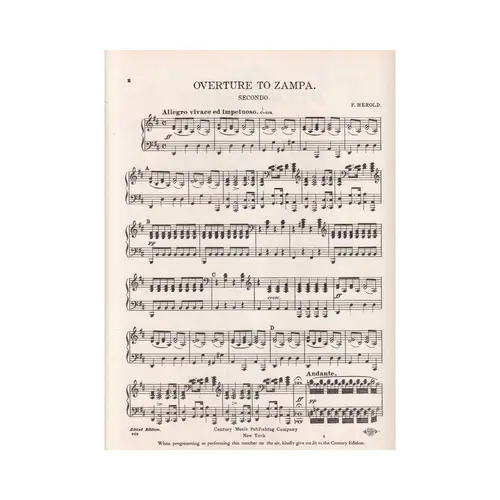 Zampa Overture - 2 pianos