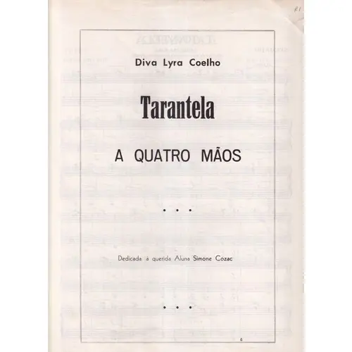 Tarantela (A Quatro Mãos)