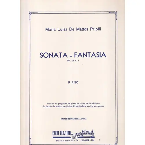 Sonata-Fantasia Op.21 N.1 para piano