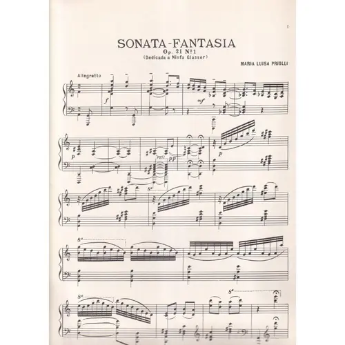 Sonata-Fantasia Op.21 N.1 para piano