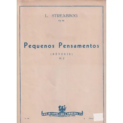 Pequenos Pensamentos - Reverie N.2 op.66 para piano