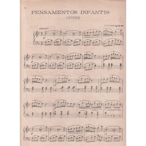 Pequenos Pensamentos - Reverie N.2 op.66 para piano