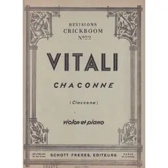 Chaconne P/Violino  (Edição Antiga)