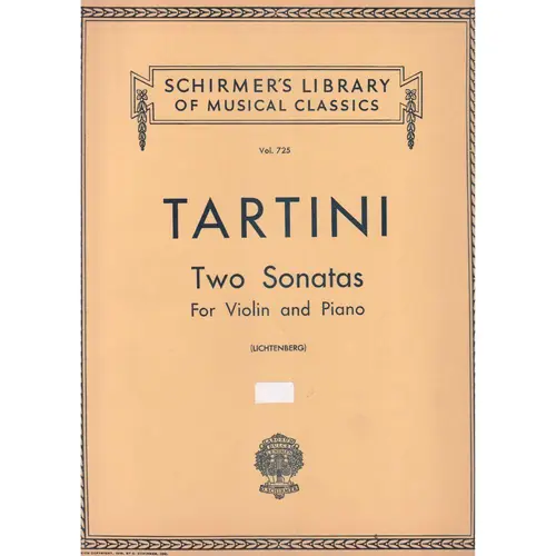 Two Sonatas For Violin
