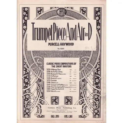 Trumpet Piece And Air in D