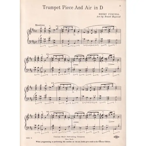 Trumpet Piece And Air in D