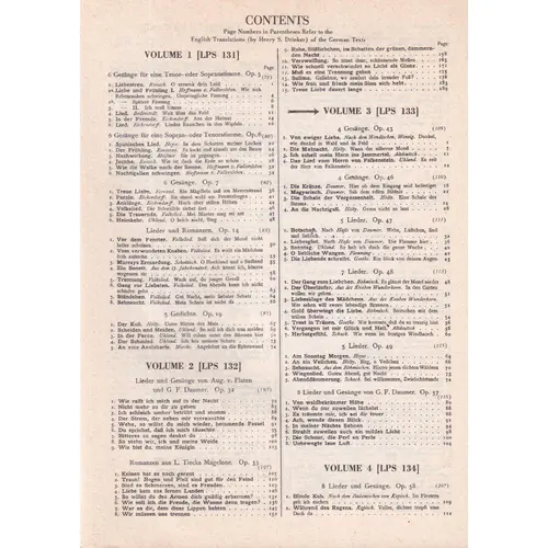 Lieder (Songs) for Voice and Piano - Vol.3 - Pocket scores