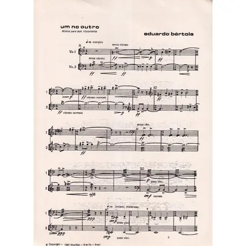 Um No Outro para dois violoncelos