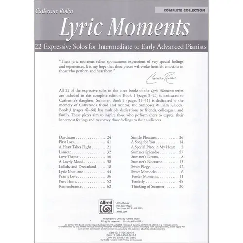 Lyric Moments: Complete Collection