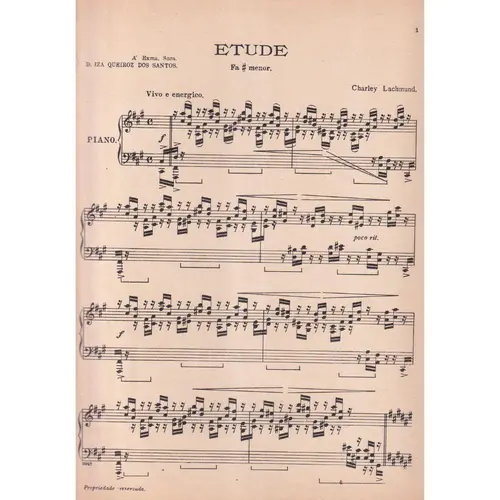 Etude Fa Sustenido Menor  (Edição Antiga)