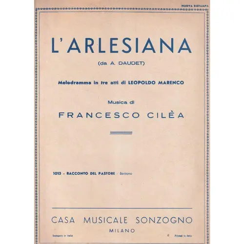 L'arlesiana (Racconto Del Pastore)
