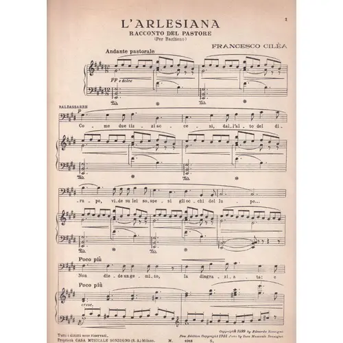 L'arlesiana (Racconto Del Pastore)
