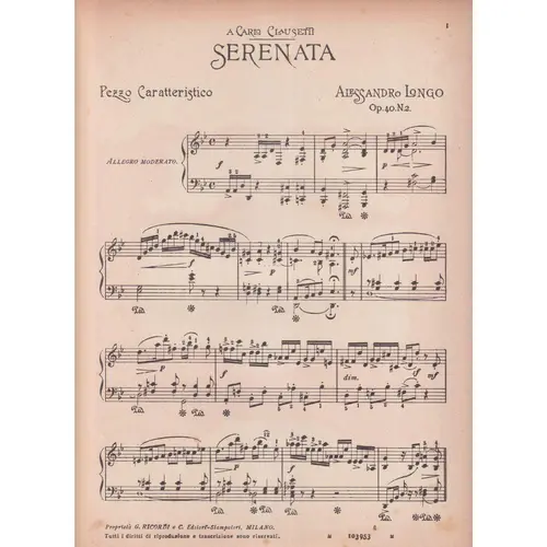 Serenata  (Edição Antiga)