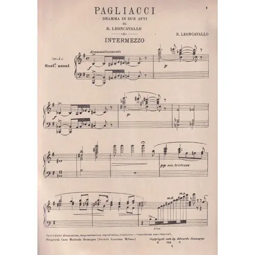 Pagliatti - Dramma In Due Atti