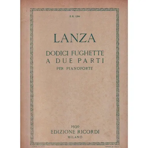 Dodici Fughette A Due Parti  (Edição Antiga)