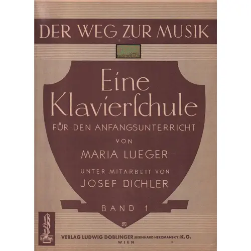 Eine Klavierschule - Vol.1  (Edição Antiga)