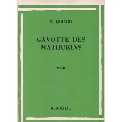 Gavotte Des Mathurins
