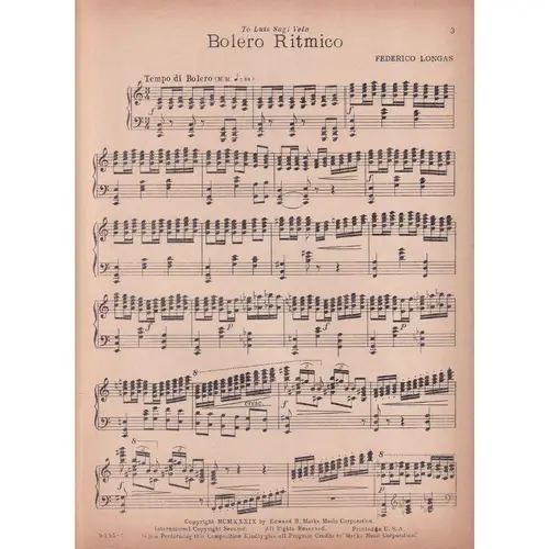 Bolero Ritmico  (Edição Antiga)