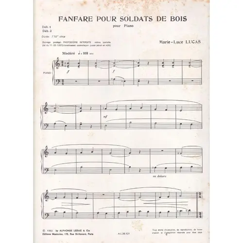 Fanfare Pour Soldats De Bois