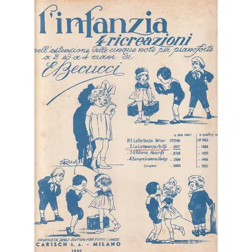 La Lontananza  - Polka  para piano (Edição Antiga)