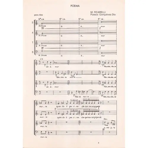 Poema para coro a capela