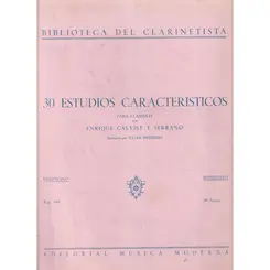 30 Estudios Caracteristicos para clarinete