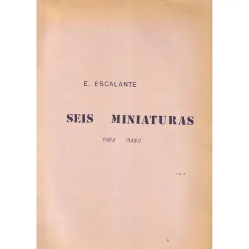 Seis Miniaturas para piano