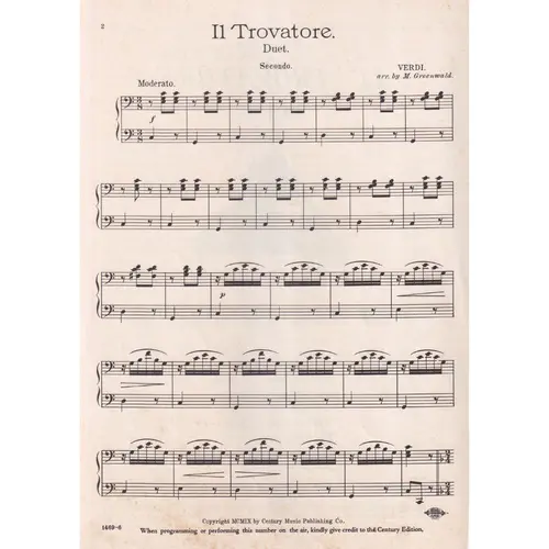 Il Trovatore - aria para dois pianos
