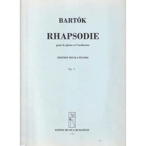 Rhapsodie pour le piano et l'orchestre (2 pianos) - op.1