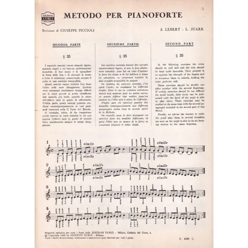Grande metodo teorico-pratico per lo studio del pianoforte - Parte seconda
