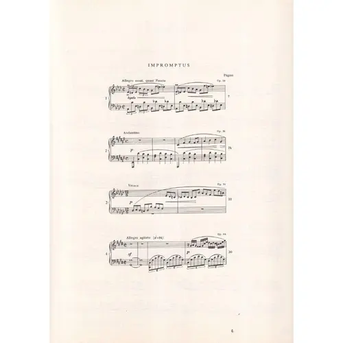 Impromptus - obras completas IV para piano
