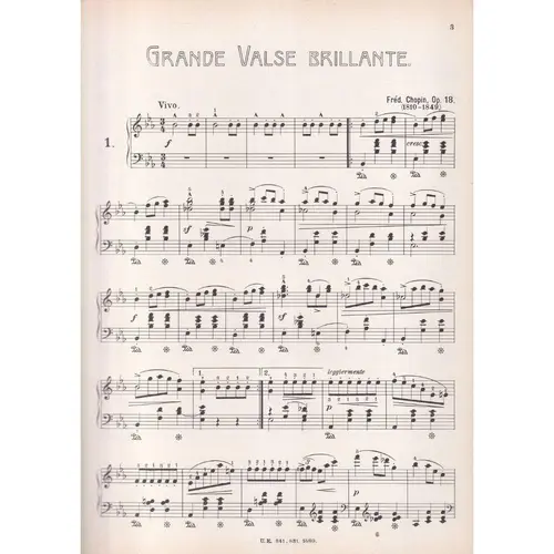 Walzer para piano (Raul Pugno)