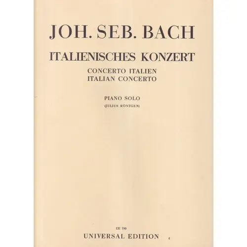 Italienisches Konzert para piano