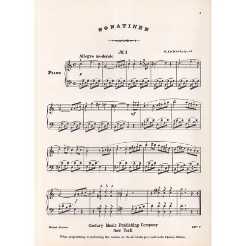 Sonatina - Op.49 N.1  (Edição Antiga)