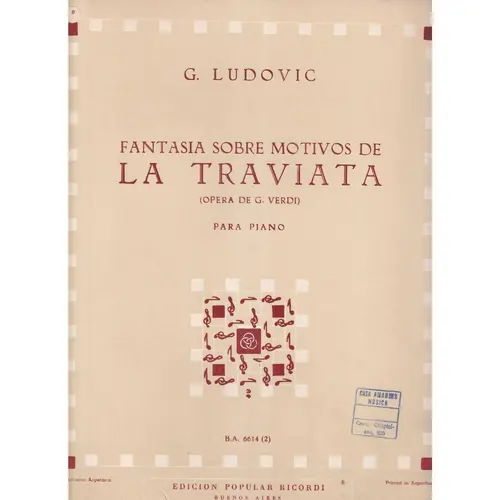 Fantasia Sobre Motivos De Traviata  (Edição Antiga)