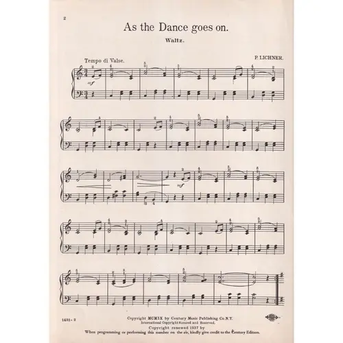 As The Dance Goes On  (Edição Antiga)