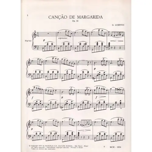 Canção De Margarida - Op. 33