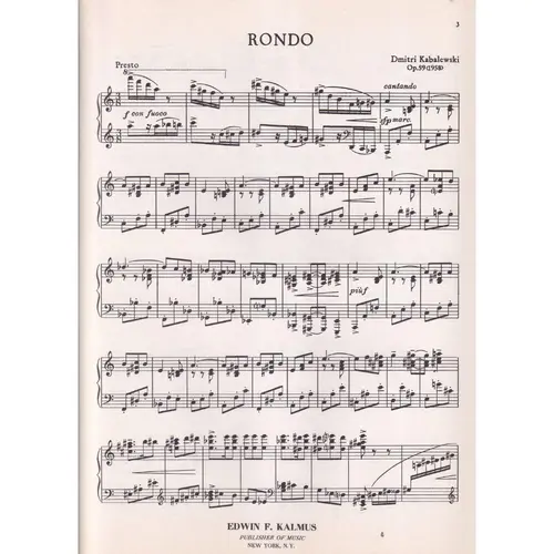 Rondo For The Piano - Op.59