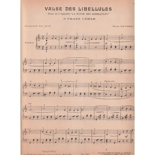 Valse Des Libellules  (Edição Antiga)