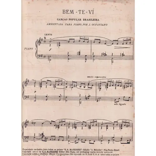 Ben-te-vi para piano