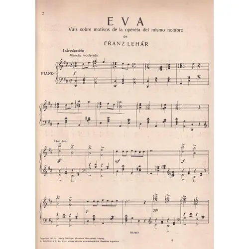 Eva - Vals  (Edição Antiga)